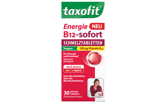 Taxofit Energie B12-sofort Schmelztabletten / MCM Klosterfrau Vertriebsgesellschaft