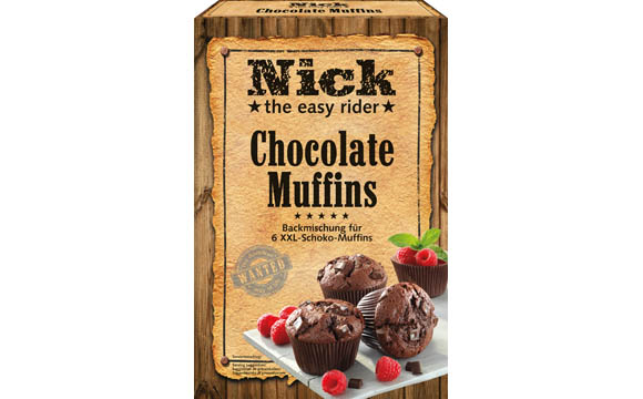 Nick - the easy rider Chocolate Muffins XXL / Rila Feinkost-Importe