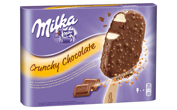 Artikelbild Milka Stieleis Crunchy Chocolate / R & R Ice Cream Deutschland
