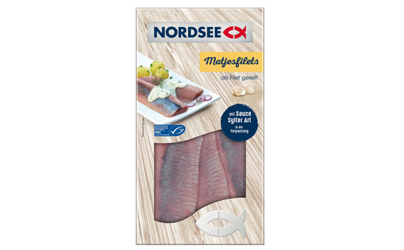 Nordsee Matjesfilet mit Sauce Sylter Art / Homann Feinkost