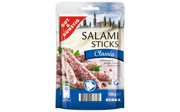 Artikelbild Rückruf von Salami Sticks