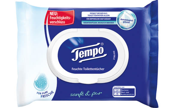 Tempo Feuchte Toilettentücher / Essity Deutschland