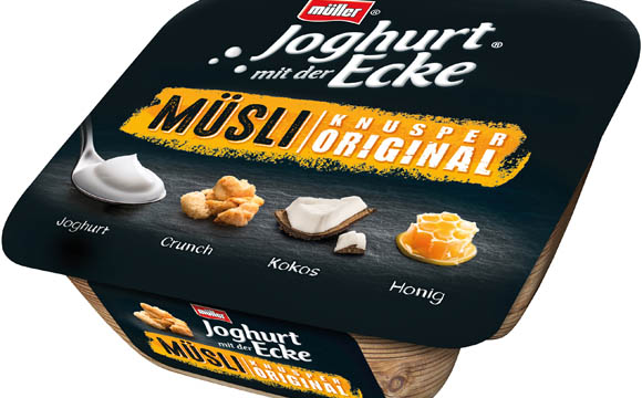 Joghurt mit der Ecke Müsli / Molkerei Alois Müller
