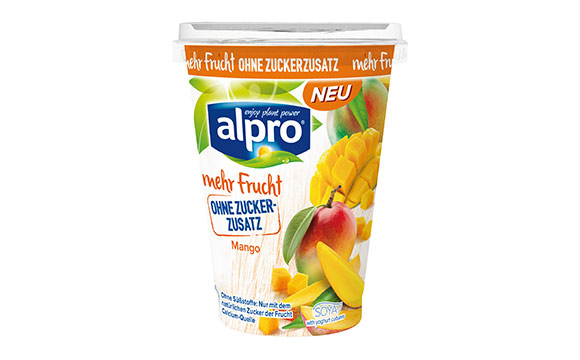 Artikelbild Alpro Soya-Joghurtalternative mit mehr Frucht und ohne Zuckerzusatz / Alpro
