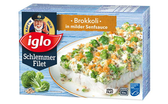 Iglo Schlemmerfilet Brokkoli in milder Senfsauce / Iglo