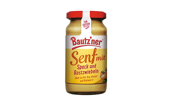 Bautz‘ner Senf mit Speck und Röstzwiebeln / Develey Senf & Feinkost