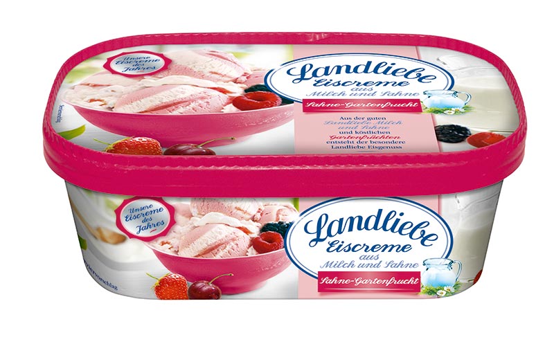 Landliebe Eiscreme des Jahres Sahne Gartenfrucht / Froneri Ice Cream Deutschland