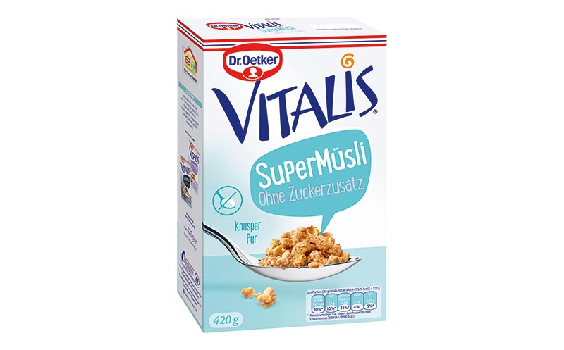 Vitalis SuperMüsli ohne Zuckerzusatz/Dr. August Oetker