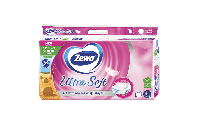 Zewa Ultra Soft Toilettenpapier mit Stroh-Anteil / Essity 