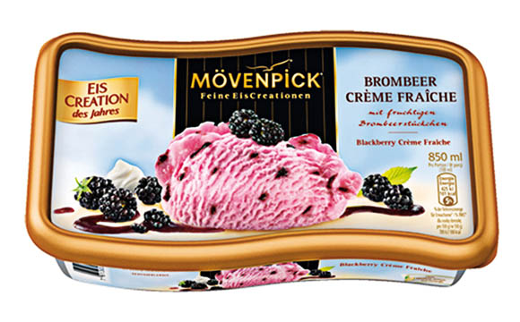 Mövenpick Eis-Creation des Jahres Brombeer Crème Fraîche / Nestlé Schöller