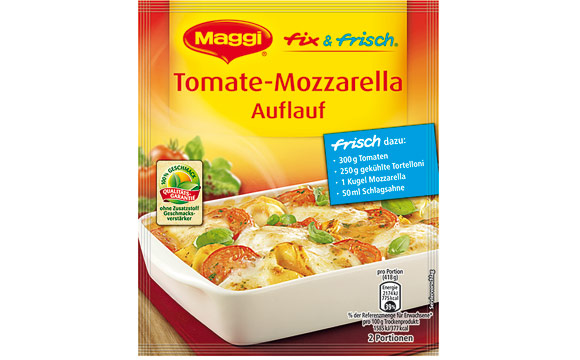 Maggi Fix & Frisch Tomate-Mozzarella Auflauf / Nestlé Deutschland