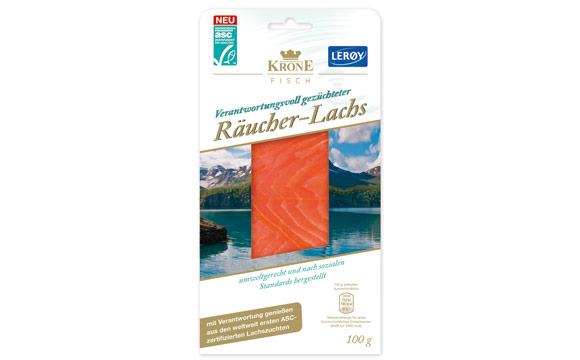 Krone Fisch ASC-zertifizierter Räucher-Lachs / Krone