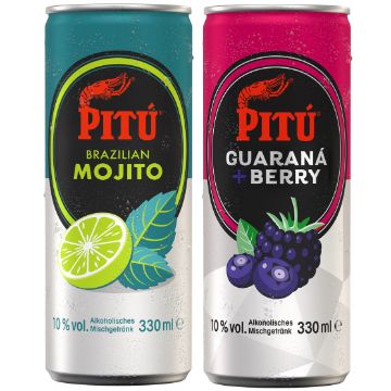 PITÚ Brazilian Mojito & PITÚ Guaraná + Berry