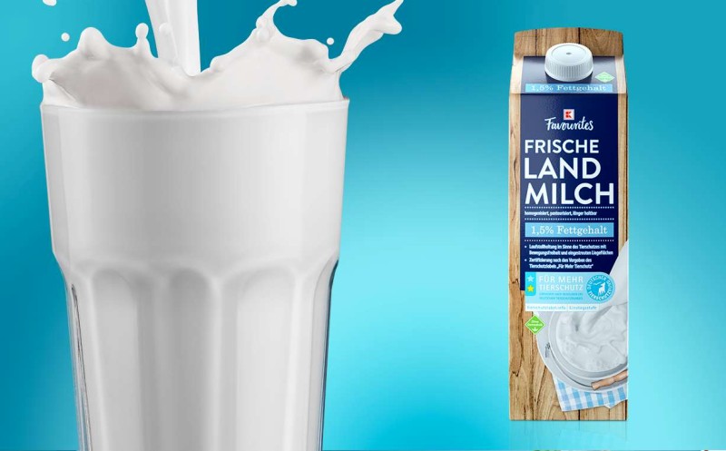Artikelbild Milch mit Tierschutzlabel