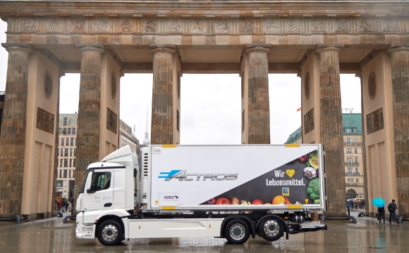 E-Truck-Test zusammen mit Mercedes-Benz