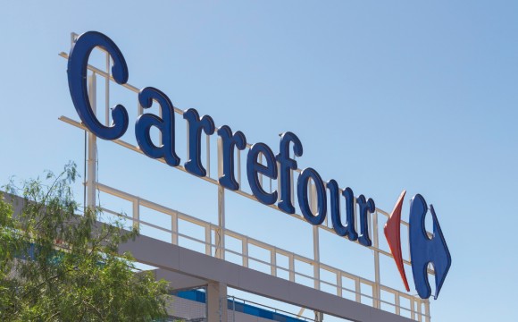 A large Carrefour supermarket in Granada, Spain.