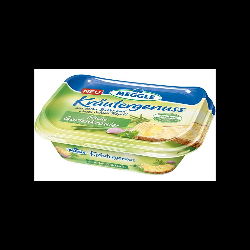 Margarine / le / Fette - Gold - Meggle Krutergenuss / Molkerei Meggle   Lebensmittelpraxis.de