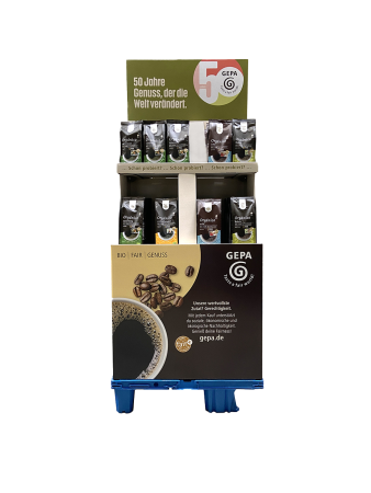 Orgánico GEPA Jubiläums Display 