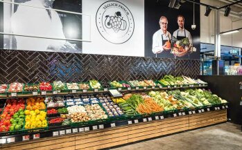 Ein Marktplatz der Frische: die Obst-und-Gemüseabteilung.