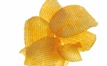 Geriffelte Chips
Etwas dickere Scheiben werden mit einem
speziellen Messer in diese Wellenform
gebracht.