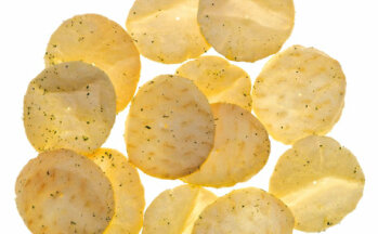 Ofenchips leicht
Nicht frittiert, sondern gebacken, daher
enthalten sie weniger Fett als
herkömmliche Chips.