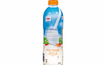 Leicht zu öffnen, dank der taillierten Form gut zu greifen, sicheres Ausgießen: Die Milchflasche von Real erhielt eine lobende Erwähnung beim Silver Pack 2014.