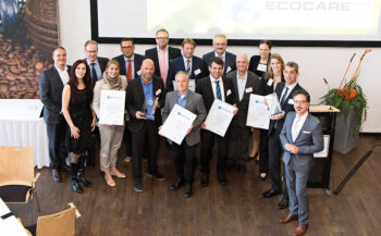 Die festliche Verleihung der Auszeichnung ECOCARE 2014 fand im Anschluss an die Jury-Sitzung im Food Hotel Neuwied statt.