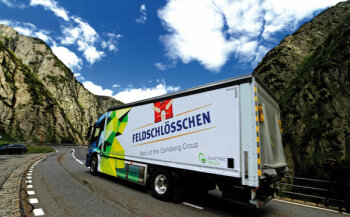 Test bestanden: Der E-Truck von Feldschlösschen
hängte in vielen Bereichen seine Diesel-Kollegen ab.