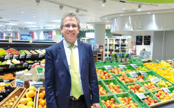 Zufrieden: Michael Radau, Gründer und Vorstandsvorsitzender der SuperBioMarkt AG.