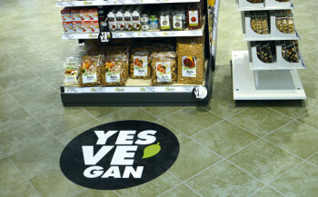 Gut beworben: „Yes ve gan“ statt „yes we can“.