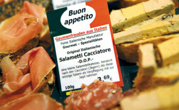 Salametti Cacciatore (im Vordergrund) genießt als D.O.P.-Produkt den EU-Herkunftsschutz.