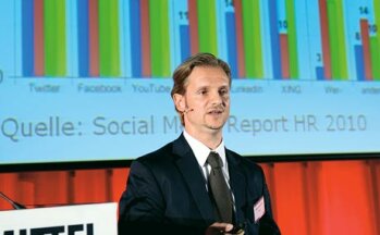 Stefan Schmidt-Grell, Xing AG, referiert über „Neue Wege zum Recruiting von Führungskräfte-Nachwuchs“