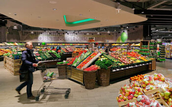 Fast 12 Prozent Anteil am Umsat erwirtschaftet die Obst und Gemüseabteilung.