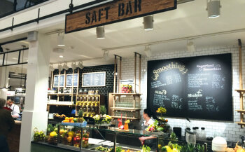In Lörrach wurde der Gastronomie-Bereich inklusive Saft-Bar völlig neu gestaltet. Seit Kurzem wird er von Hiebers selbst betrieben.