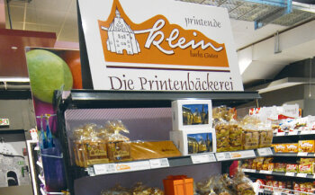 In Aachen ein Muss: Öcher Printen! Die Printenbäckerei Klein, ein Traditionshaus, stellt seit 1912 im Herzen Aachens in der Franzstraße am Marschiertor Printen her.