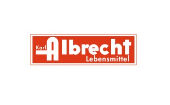 Im Laufe der vergangenen Jahrzehnte wurde das Unternehmenslogo mehrmals überarbeitet. Hier die Historie: Albrecht-Logo 1948