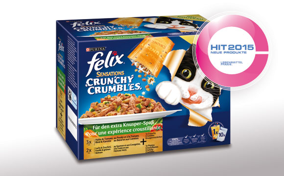 FELIX® Sensations Crunchy Crumbles mit Gemüse