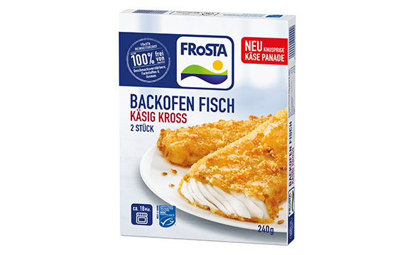 Artikelbild zu Artikel Frosta Backofen Fisch Käsig Kross / Frosta Tiefkühlkost