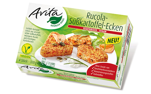 Avita Rucola- Süßkartoffel-Ecken / Schne-Frost