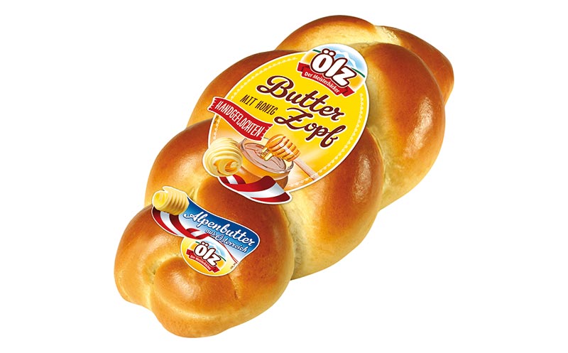 Ölz der Meisterbäcker Butterzopf mit Honig / Rudolf Ölz Meisterbäcker