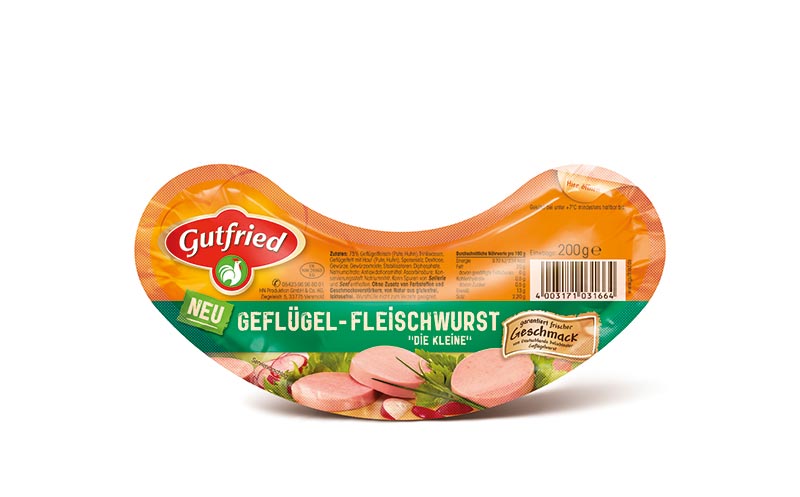 Artikelbild Gutfried „Die Kleine“ Geflügel- und Hähnchenfleischwurst/Heinrich Nölke