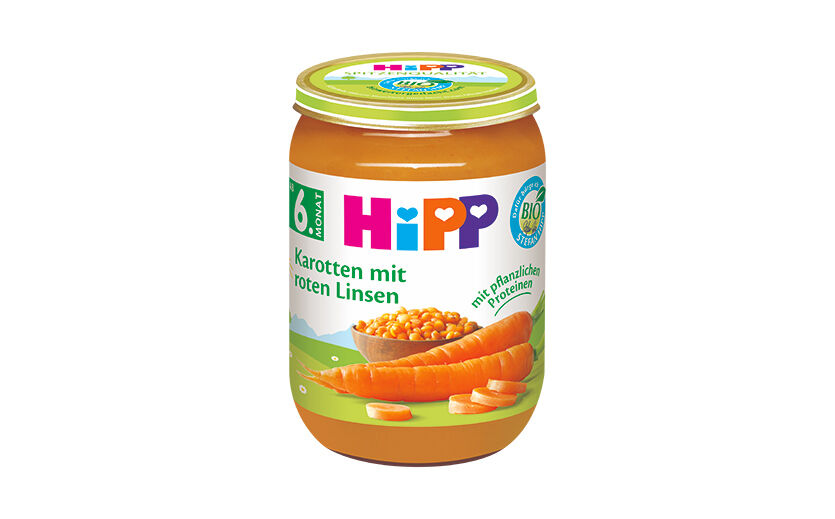 Hipp Karotten mit roten Linsen / Hipp