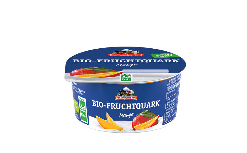 Bio-Fruchtquark Faire Mango / Milchwerke Berchtesgadener Land Chiemgau