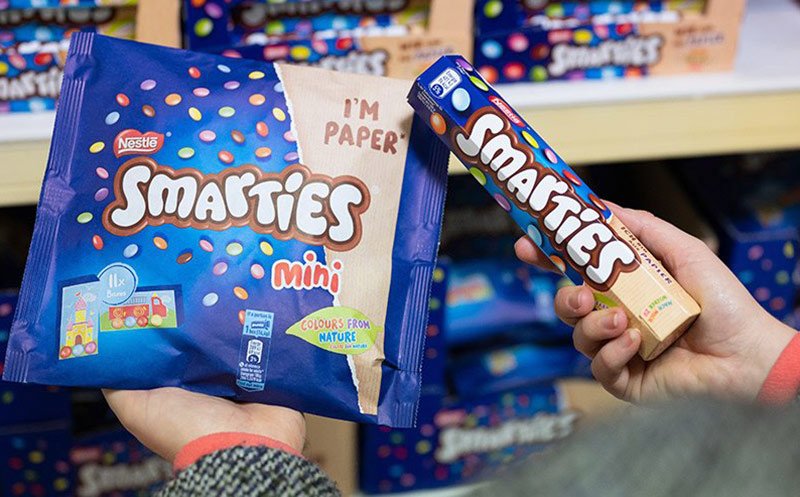 Artikelbild Nestlé verpackt Smarties weltweit in recycelbare Papierverpackungen