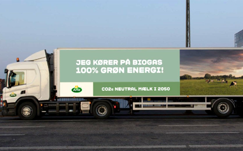 Artikelbild Arla erweitert Biogas-Lkw-Flotte