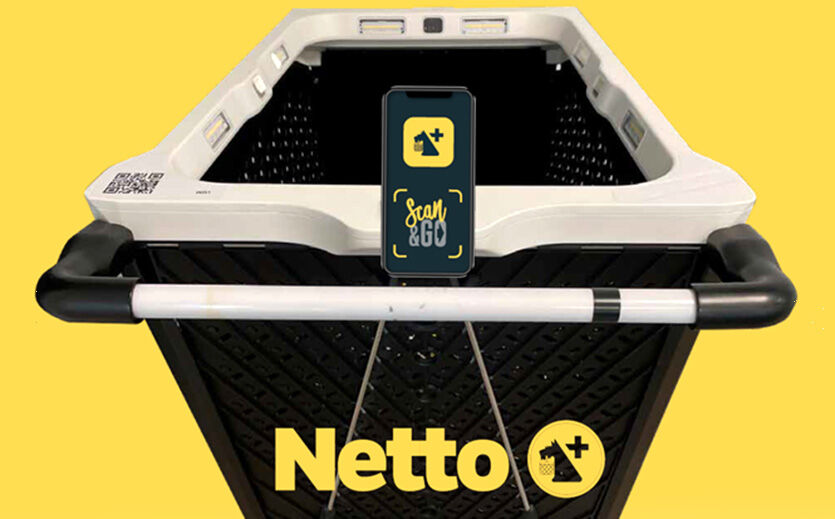 Artikelbild Netto testet einen intelligenten Einkaufswagen