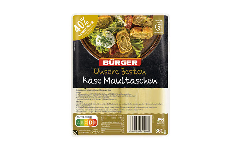 Bürger Unsere Besten Käse Maultaschen / Bürger 