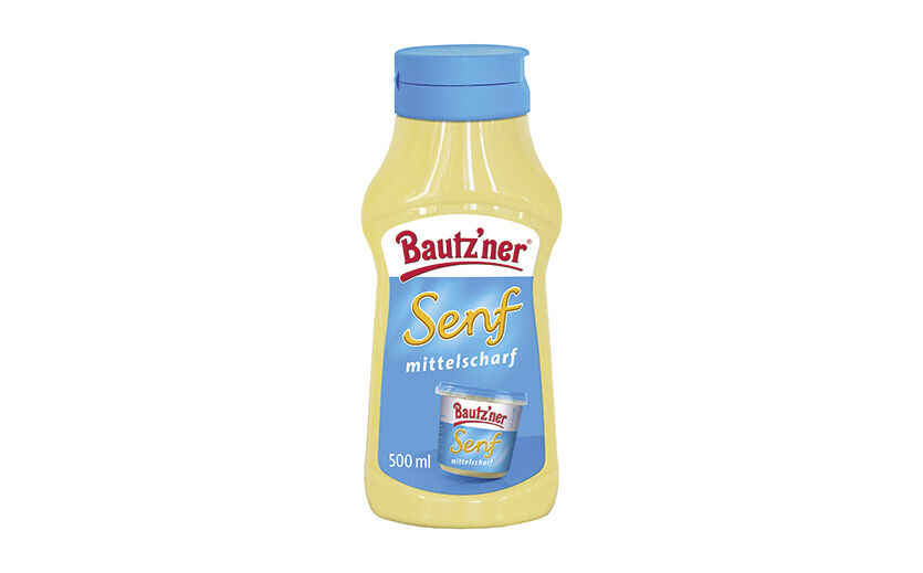Bautz’ner Senf mittelscharf, 500 ml /  Bautz’ner Senf & Feinkost