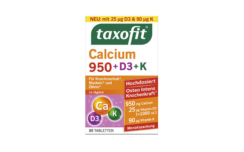 Taxofit Calcium 950 + D3 + K / MCM Klosterfrau Vertriebsges.