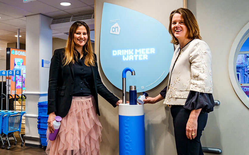 Trinkwasser statt Plastikflaschen bei Albert Heijn